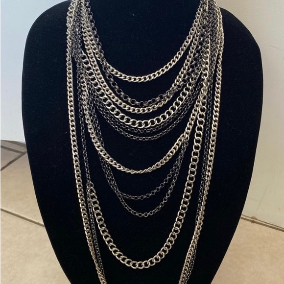 no brand Jewelry - Silver Multi-Strand Layered Necklace